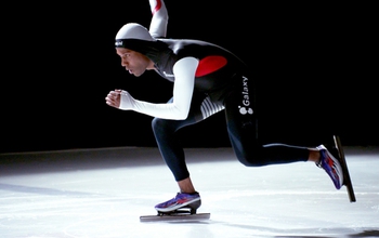 Long track speed skater Shani Davis.
